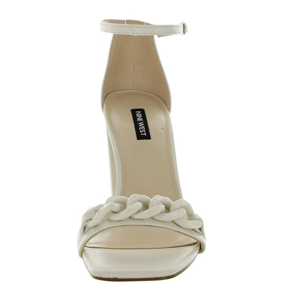 NEW NINE WEST MINDFUL CREAM /BONE 3" BLOCK HEEL Size 6.5 - Picture 2 of 14